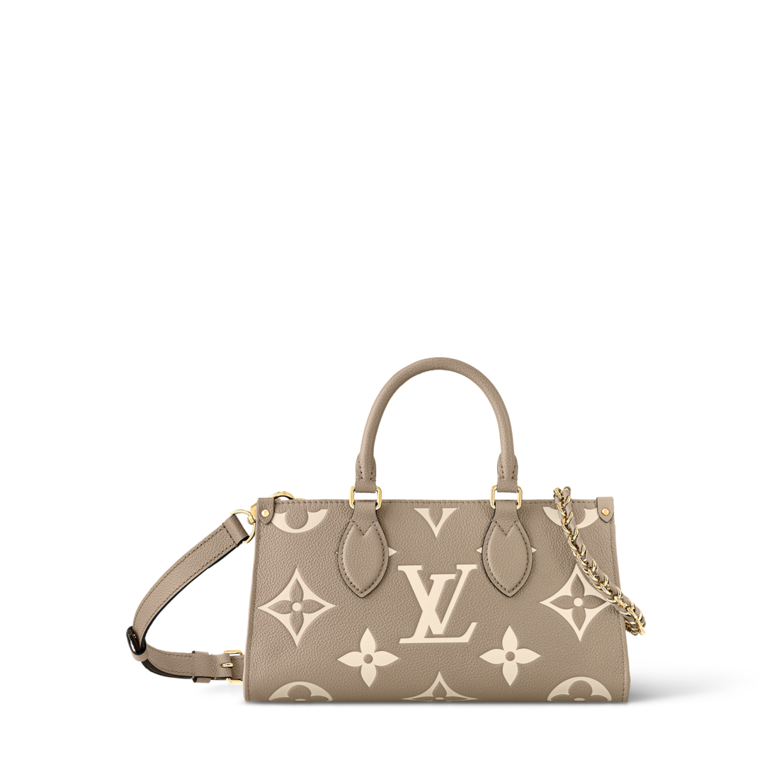 EB58-3　LOUIS VUITTON コリエ テレフォンヌ ジャポン OnTheGo East West Bicolor Monogram Empreinte Leather - Women